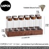TREELF Coffee Bean Storage,Coffee Storage Container with Walnut Solid Wood