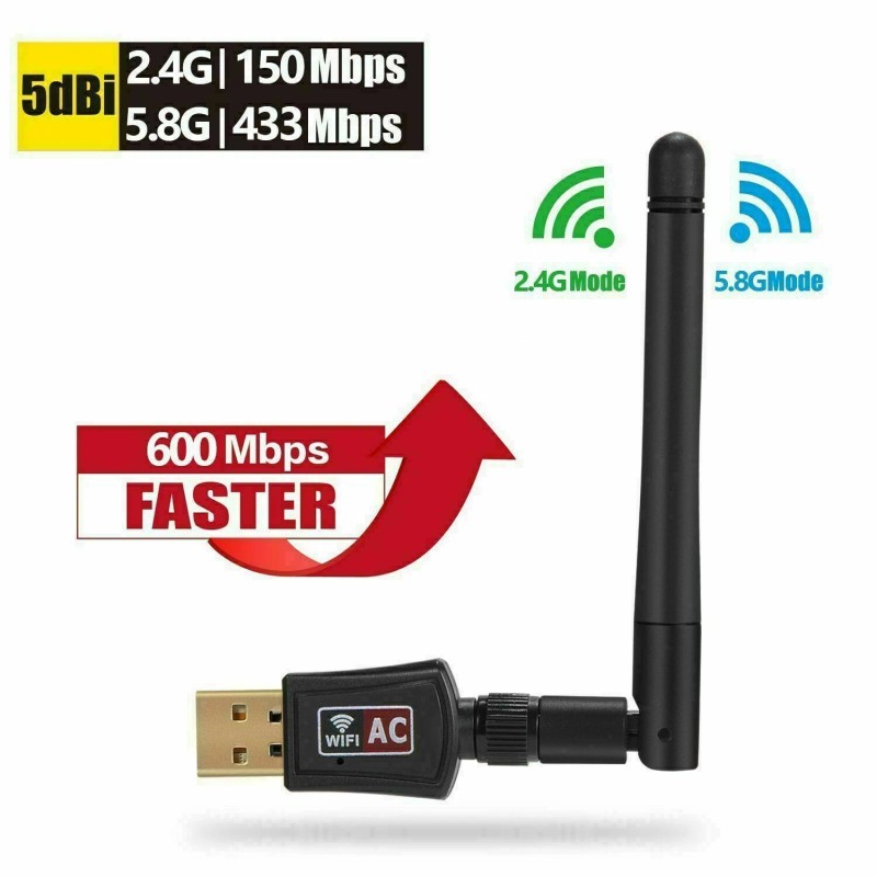 Unbranded NEW 150/300/600/12 - 300Mbps WiFi Adapter
