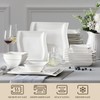MALACASA Plates and Bowls Sets, 26-Piece Porcelain Dinnerware Sets for