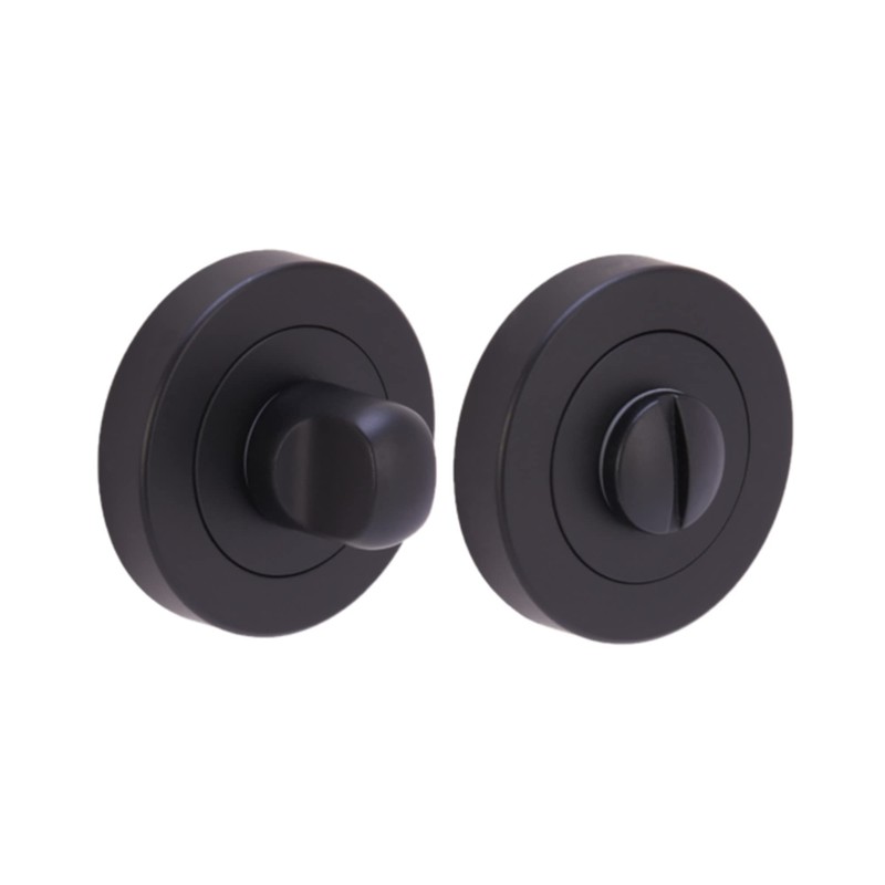 HANDLEZONE® Bathroom Toilet Door Thumb Turn and Release Bullet Round