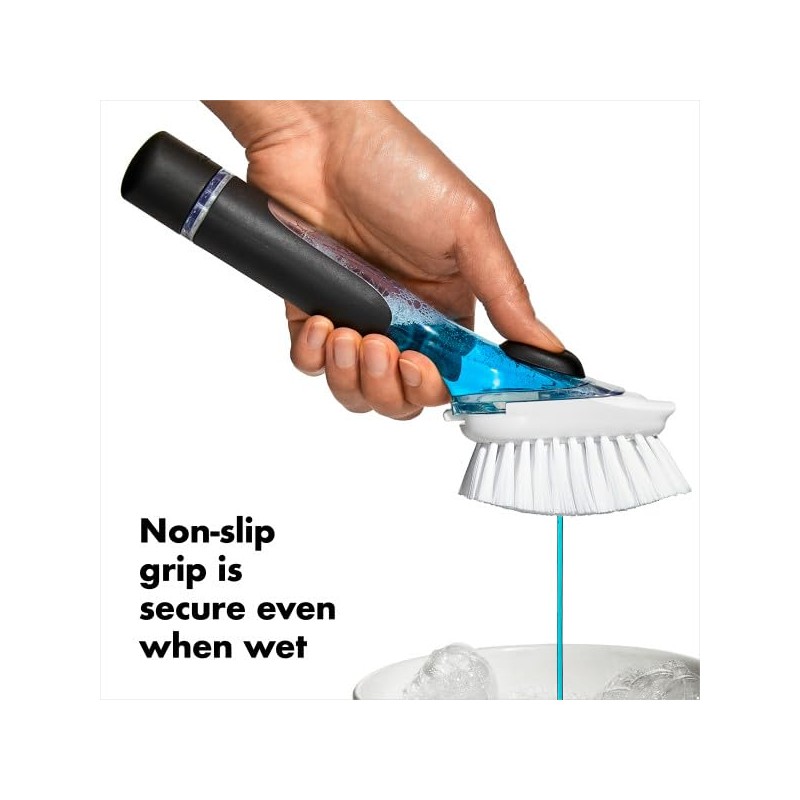 OXO Good Grips Soap Dispensing Dish Scrub Brush, Cleaning Brush