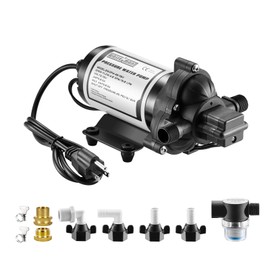 WASSERMANN RV Water Pumps Pressure Pump 115V AC with Pressure Switch, Self-priming Water Pump 4.0GPM 45PSI, Fresh Water Pump for RV Kitchen Barthroom Marine Yacht Garden Diaphragm Pump