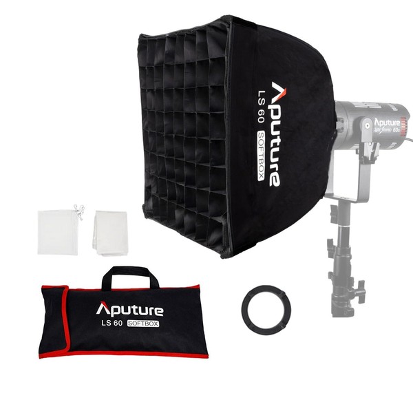 Aputure LS 60 Compact Square Softbox with 45° Control Grid