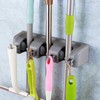 TOGU Mop and Broom Holder Wall Mounted 3 Position Storage