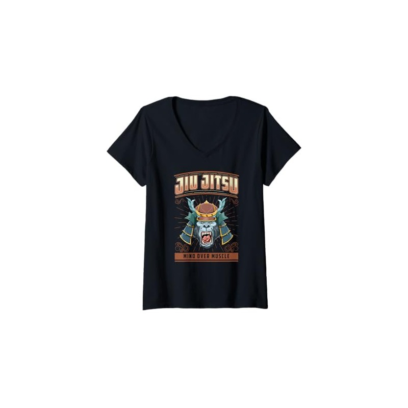 Women's Jiu Jitsu Mind Over Muscle - Grappling BJJ Samurai