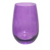 Epure 4 Stemless Chardonnay Wine Drinking Glasses Purple 17 ounce
