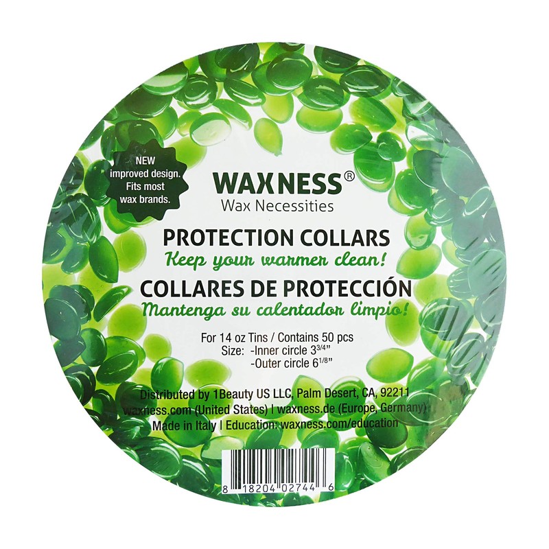 Waxness Waxing Protection Collars 50 Pack Green Fits Most 14-16