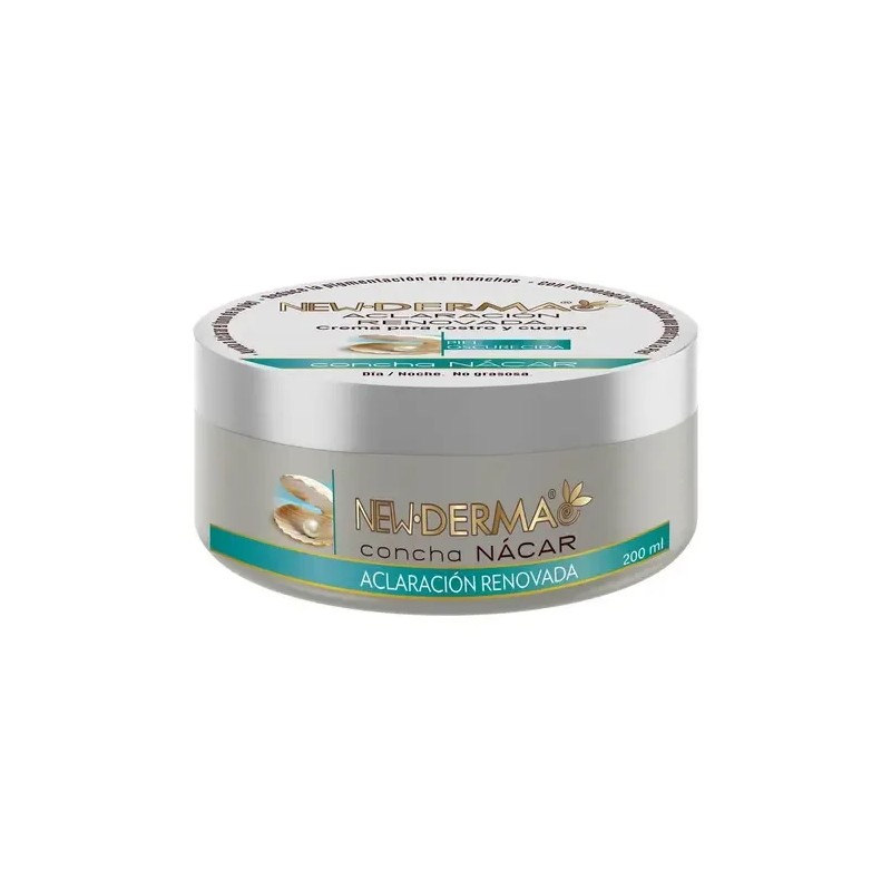 12 Pz New Derma Crema Multipropositos Nacar 200 Ml Cu