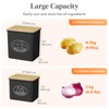 Lifewit Potato and Onion Storage Bin, Stackable Vegetable Storage Tins