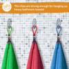 MenYiYDS 15 Pcs Towel Clips Hook Loop Clips Pot Holder