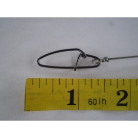 Unbranded 15 PCS. SOLID STAINLESS STEEL WIRE LEADER 10"/150 LBS TEST W/BALL BEARING SWIVEL