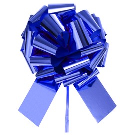sourcing map 20"/50cm Car Extra Giant Large Pull Bow Christmas Metallic Gift Wrapping Bows Ribbon for Wedding Car Baskets Presents Big Gift Bow, Blue