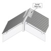 4 ft. Polycarbonate Ridge Cap Flashing, White Opal