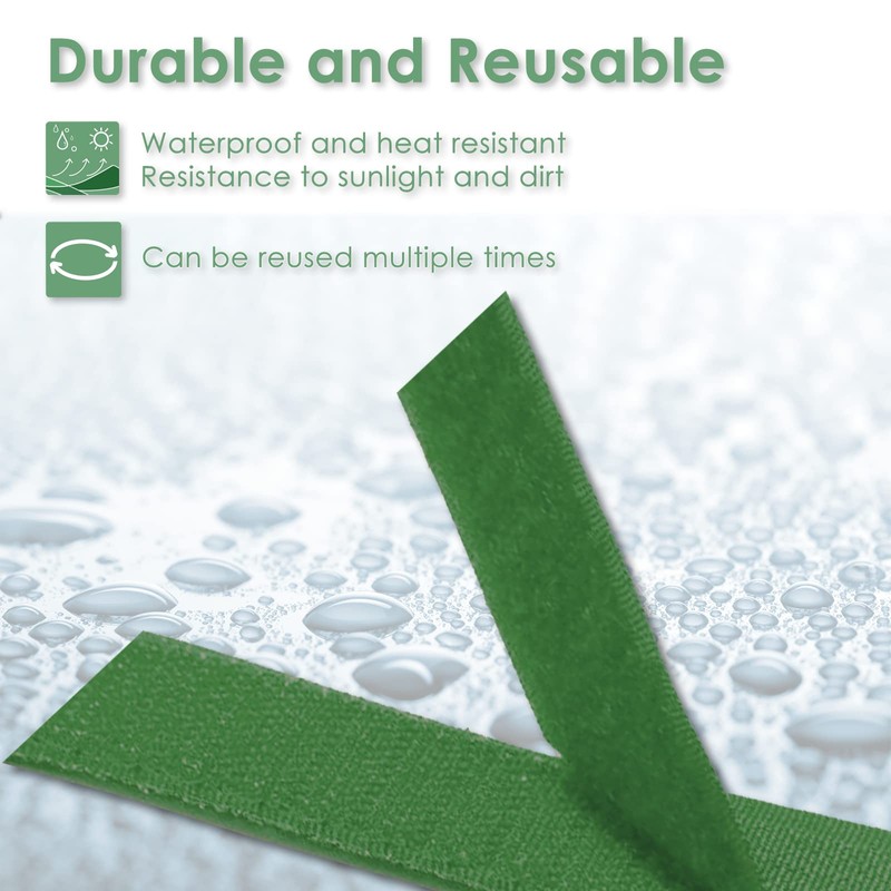 plantactic Garden Tie Green Tape, Plant Supports, Gentle On Plants