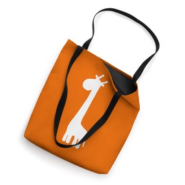 White Giraffe Silhouette Vintage Retro Fashion Zoo Animal Tote Bag