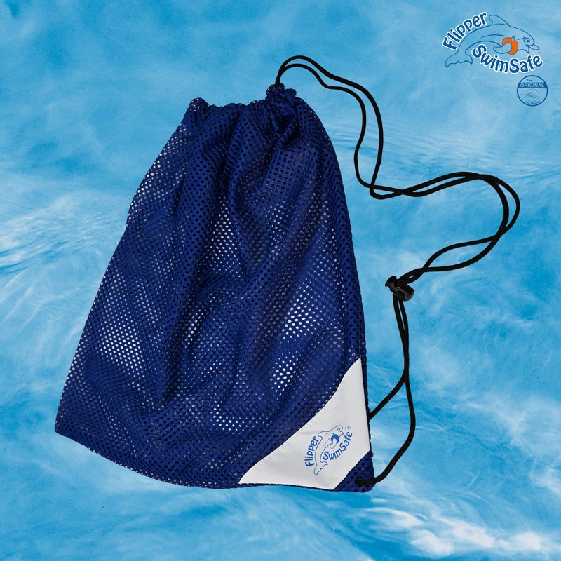 Flipper Swimsafe Mesh Swim Bag/Gym Bag Blue