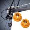 Harilla 2 Pieces Axle Nuts for Bicycle Wheel Hubs Bicycle