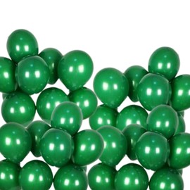 100 Pcs 10 Inch Mini Dark Green Balloons,Jungle Balloons Decorative Small Balloons Thick Latex Balloons Forest Party Baloon for Baby Shower Birthday Christmas Party Wedding Engagement Decorations