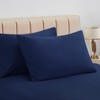 Aisbo Dark Midnight Blue Pillow Cases 2 Pack - Dark