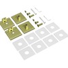 Bathlink Brushed Gold Glass Clamp for Bathroom, 2PCS Shower Glass