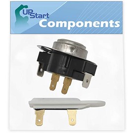 3387134 Cycling Thermostat & 3392519 Dryer Thermal Fuse Replacement for Estate EED4400WQ1 Dryer - Compatible with WP3387134 Thermostat & WP3392519 Thermal Fuse - UpStart Components Brand