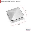 Connex Post Caps 70 x 70 mm with Ball, Material: