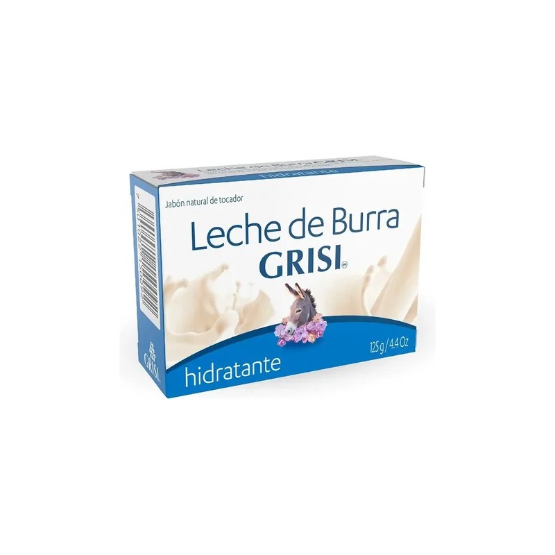 Jabón En Barra Grisi Leche De Burra 125g 3 Jabones
