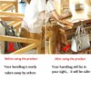 6 Pack Purse Hook Long Handbag Hanger for Table Desk,