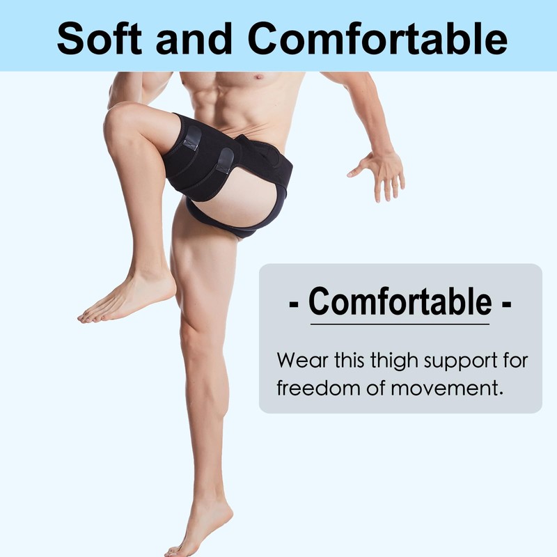Goosom ET49D Thigh Support, Thigh Compression, Adjustable Support for Hip,