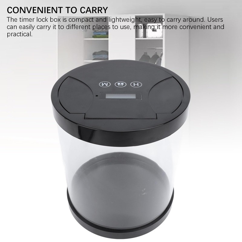 Timer Lock Box, Electronic Password Lock Multi Purpose Container for