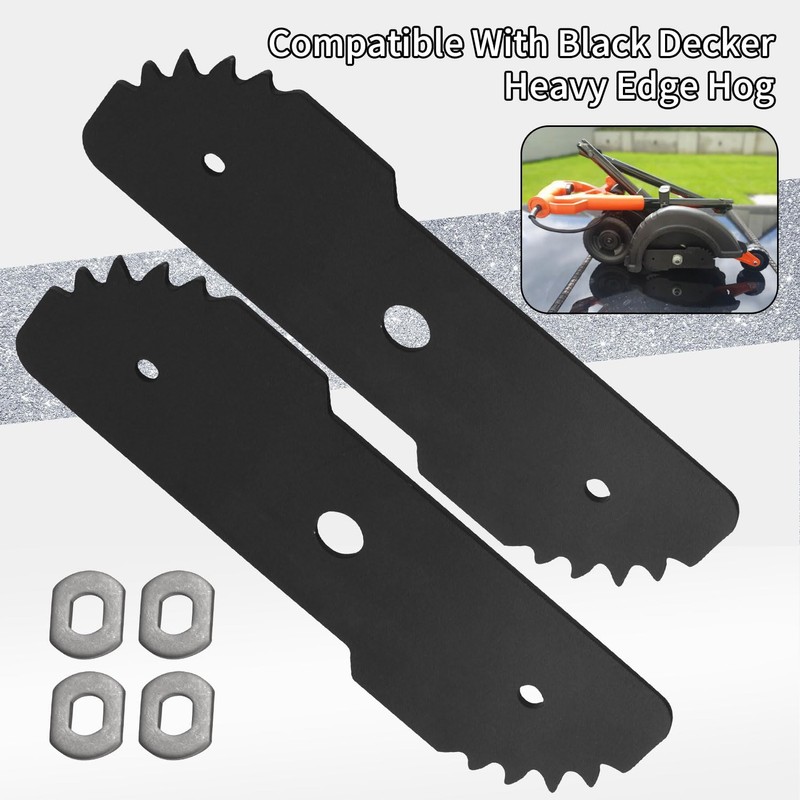 EB-007 Edge Hog Heavy-Duty Edger Replacement Blade Compatible with Black
