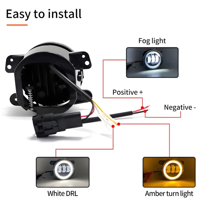 Nartoup for Freightliner Coronado 7inch Round LED Headlights + 4inch