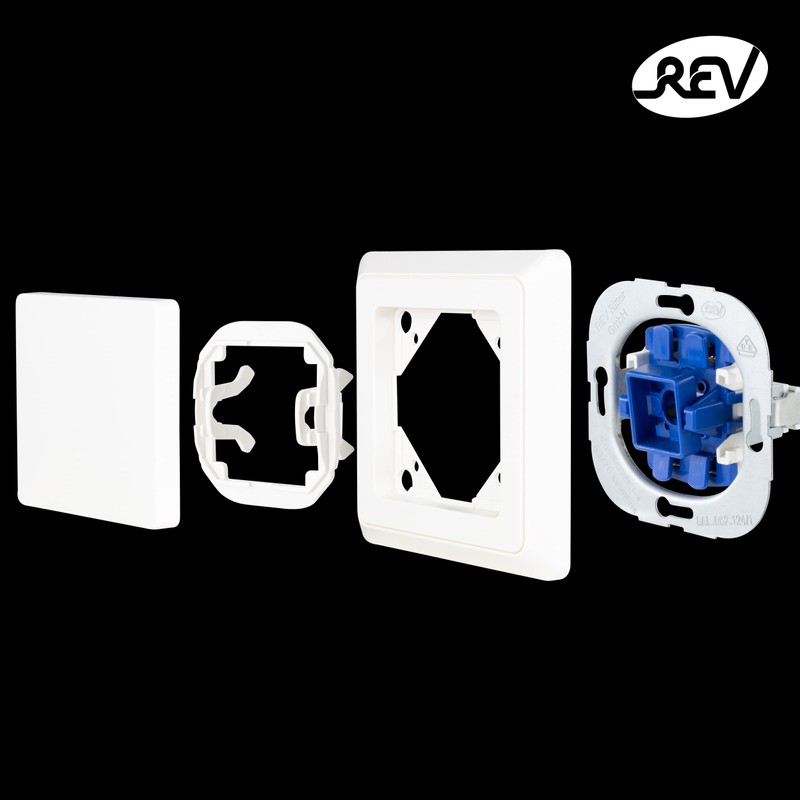 REV PrimaLuxe 0511322992 Flush-Mounted Series Switch White