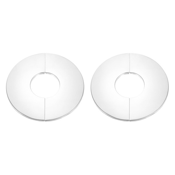 uxcell Wall Split Flange, 2pcs 201 Stainless Steel Round Escutcheon