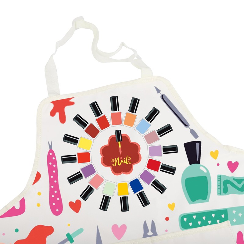 BNQL Nail Tech Apron With Pockets - Waterproof Salon Aprons
