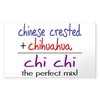 CafePress Chi Chi Perfect Mix Rectangle Bumper Sticker Car Decal