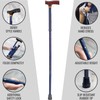 Lightweight Adjustable Designer Single Point Cane Color: Cyclone Blue