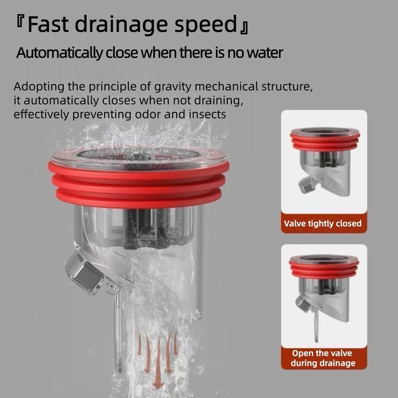 Floor Drain backflow Preventer-2 pcs Prevent backflow, （1.4-2.4 in ）