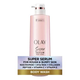 Olay Super Serum Body Wash 547ml Niacinamida Aha/bha Colagen