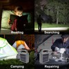 Solar Flashlight Handheld LED Spot Light Flashlight with Dual Side