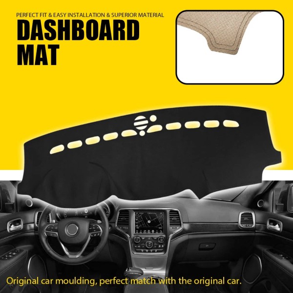 Unbranded For Jeep Grand Cherokee 2011-17 Leather Car DashMat Dash