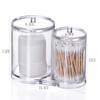 Clear Acrylic Cotton Swab Holder Makeup Cotton Pads Container with