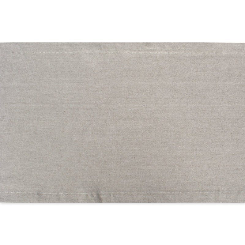 DII CAMZ38733 Stone Solid Chambray, Table Runner 14x72, Chambray Stone