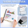 13 Pack Report Covers with Sliding Bar, Clear Report Covers