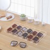 AJIODA Acrylic Sunglass Storage Box, 6-Layer Eyeglass Organizer Make-up Storage