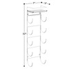 Sorbus Bathroom Towel Holder - 5 Tier Metal Towel Rack