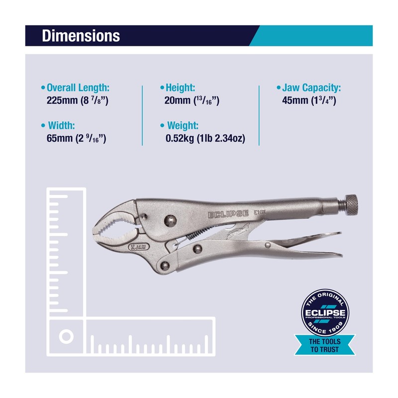 Eclipse Professional Tools E10X 10" X-Jaw Locking Pliers