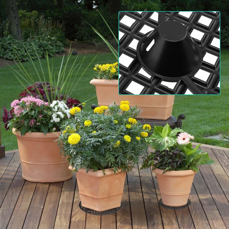 TAICHEUT 30 PCS 8 Inch Plant Level Pot Elevator, Heavy