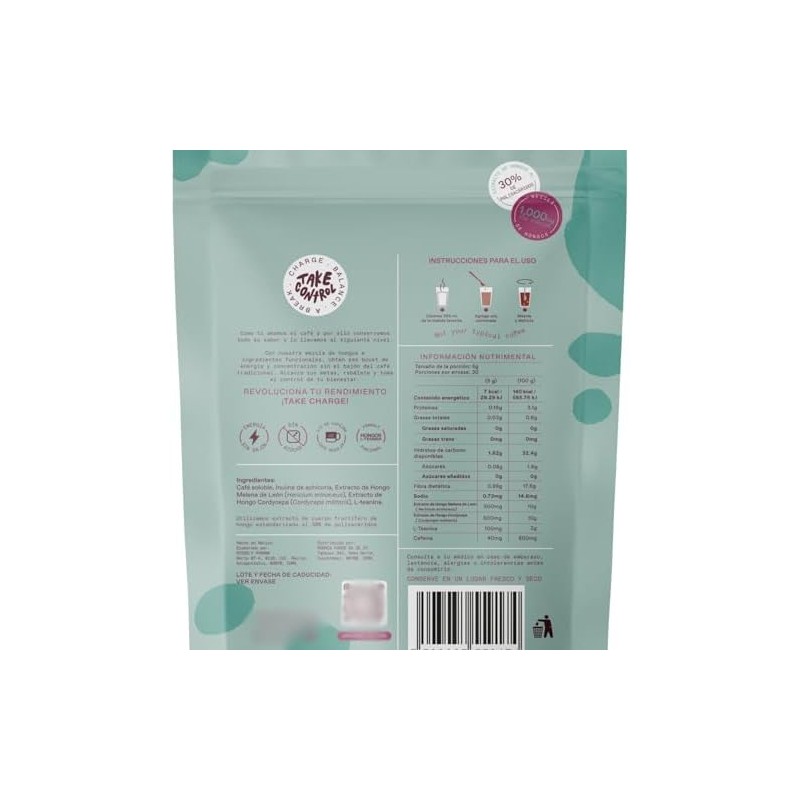 UNRULED - Mushroom Coffee Cafe con Hongos Adaptógenos Sabor Black