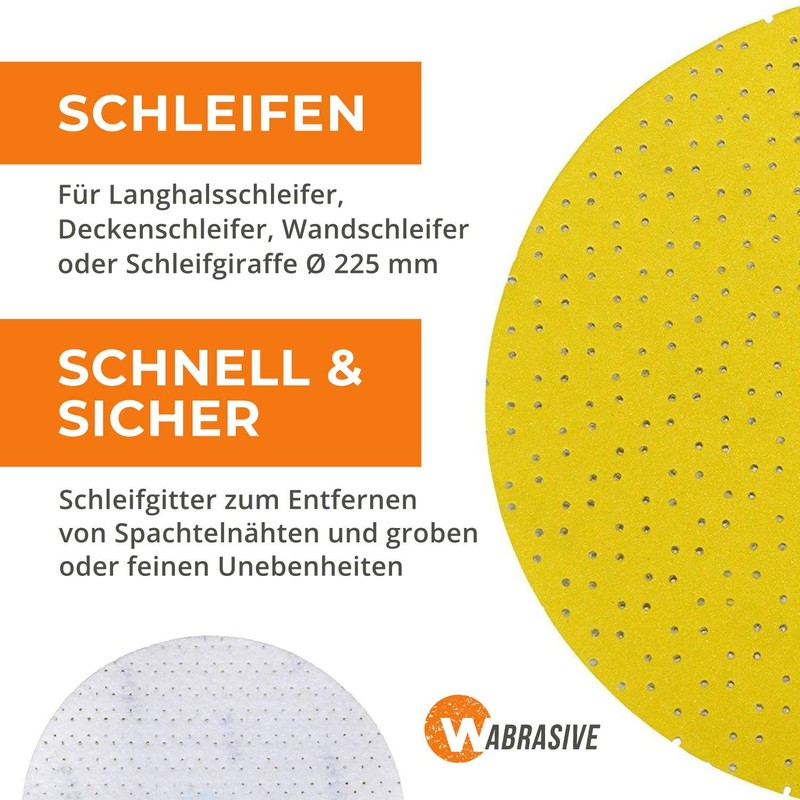 Wabrasive Professional Velcro Sanding Discs, Sandpaper Sandpaper, Sandpaper Sander, Suitable